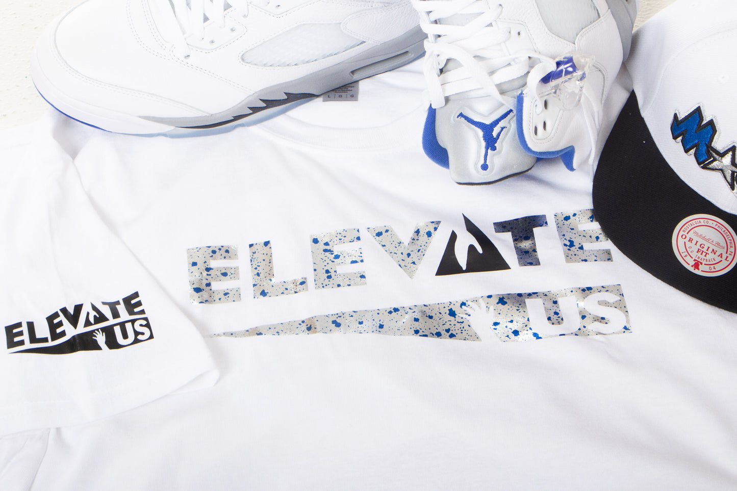 White and Spotted Short Sleeve Shirt