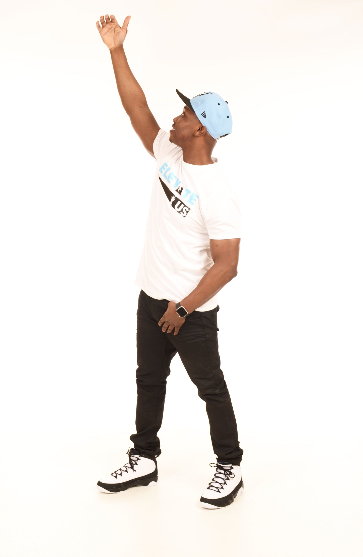 White and Blue Short Sleeve